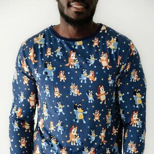 Little Sleepies Bluey “Dance Mode” Bamboo Pajama Set — Men’s Medium